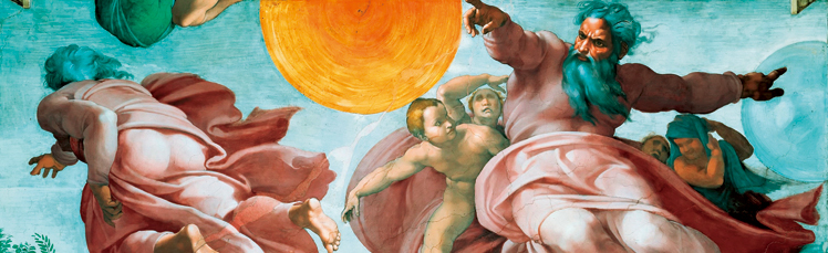  米开朗基罗·博那罗蒂 Michelangelo di Lodovico Buonarroti Simoni——创造太阳和月亮 (2)